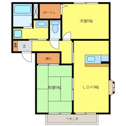 市部駅 徒歩30分 2階の物件間取画像